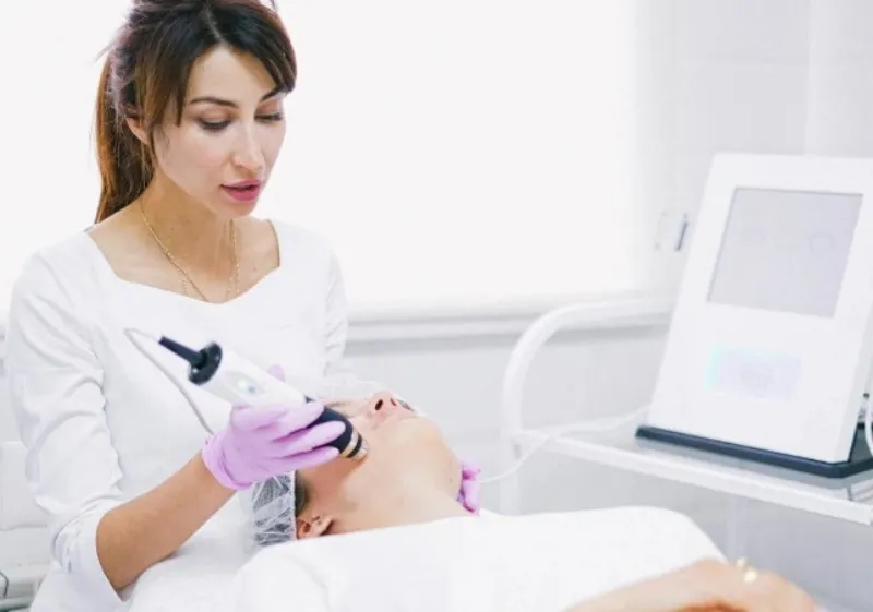 Laser no rosto para rejuvenescimento